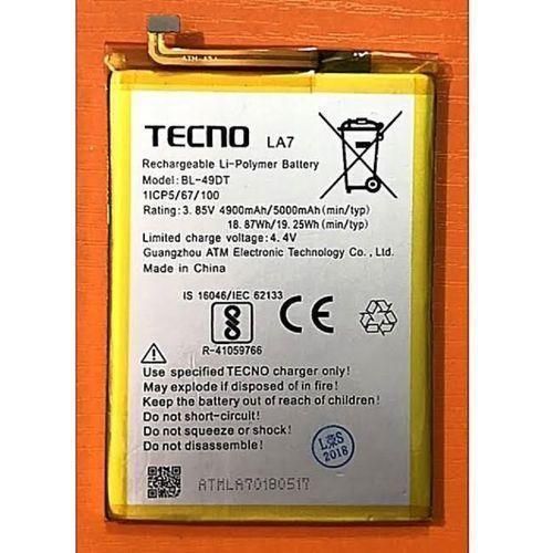 Tecno Pouvoir 2 Battery Silver & Yellow