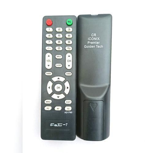 Remote Control Replacement Fat-7 For CR, ICONIX, Premier, Golden Tech Digital TV.