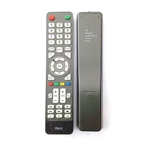 Remote Control Replacement Fat-5 for CR, Ailyons, Goldentech, Vision, MCR Digital TV.